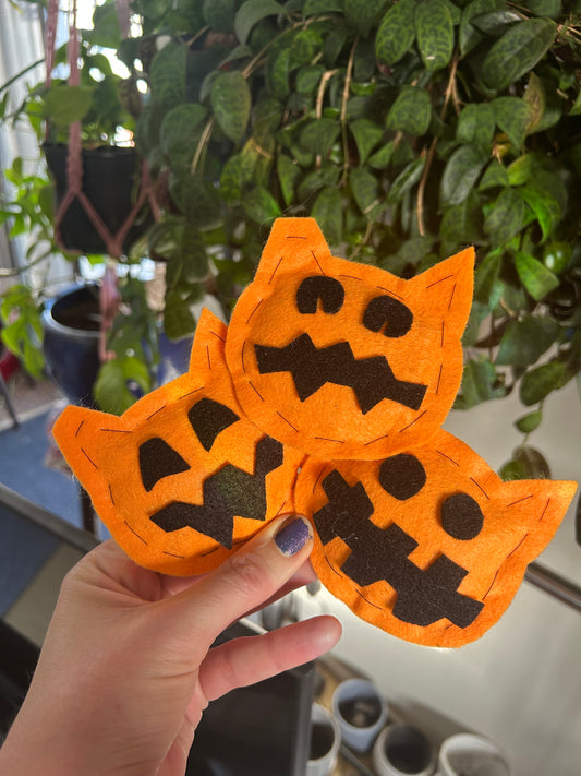 Feral Jack-o-Lantern pumpkin catnip cat toys