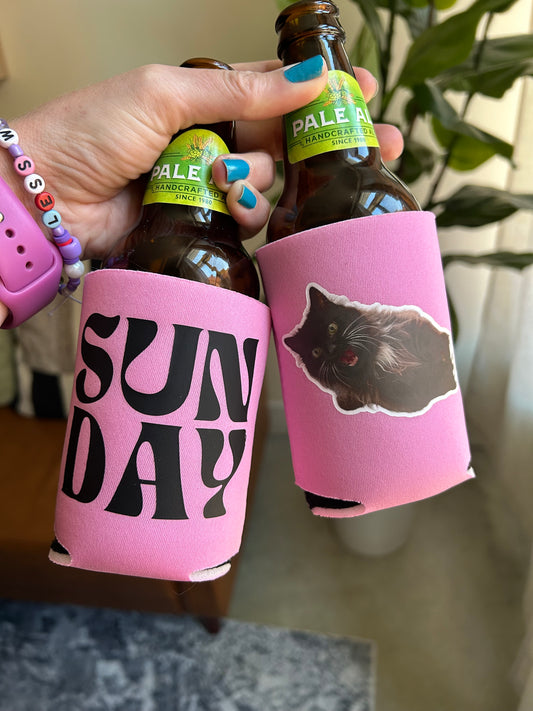 Pink Sunday beverage holders