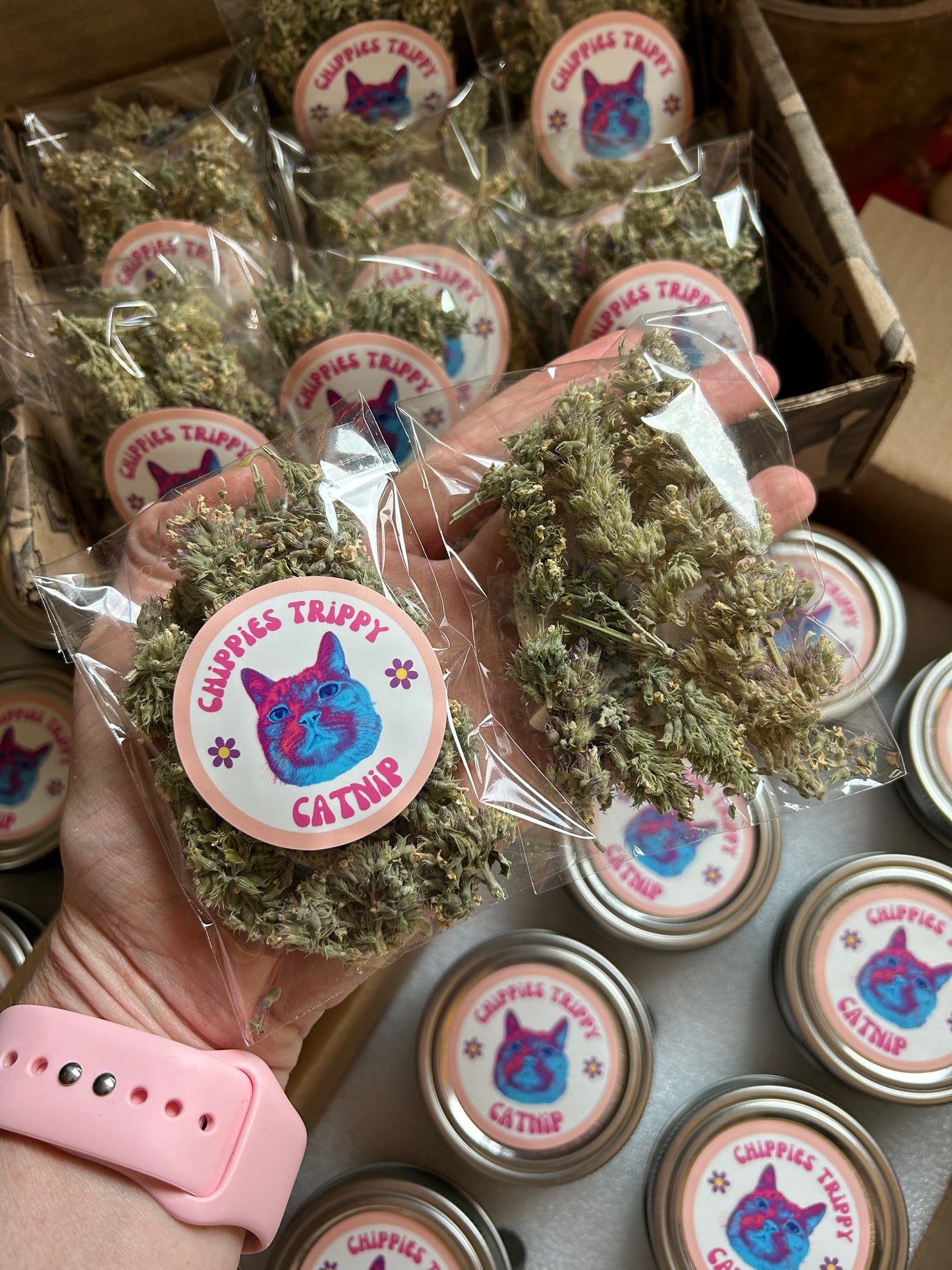 Limited edition bags of full catnip buds